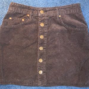 black billabong mini skirt